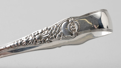Coburg Pattern Georgian Silver Sugar  Tongs